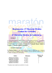 Reglamento: 6ª Maratón Ekiden Ciudad de Córdoba. 6ª Maratón