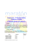 Reglamento: 5ª Maratón Ekiden Ciudad de Córdoba. 5ª Maratón