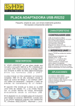 placa adaptadora usb-rs232