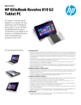 HP EliteBook Revolve 810 G2 Tablet PC