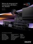 Motores de retroproyección Christie Entero HB SXGA+, HD y WUXGA