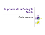 la prueba de la Bella y la Bestia