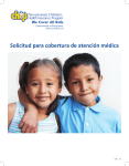 Solicitud para cobertura de atención médica