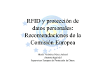 RFID y protección de datos personales: Recomendaciones de la