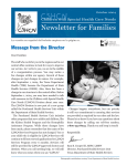 October 2004 CSHCN Newsletter for Families