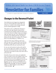 Newsletter for Families