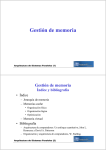 Gestión de memoria - Departamento de Arquitectura y Tecnología