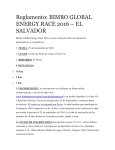 Reglamento: BIMBO GLOBAL ENERGY RACE 2016 – EL SALVADOR