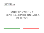 MODERNIZACION Y TECNIFICACION DE UNIDADES DE RIEGO
