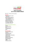 FESTA ITALIANA 2015 FOOD VENDOR MENUS
