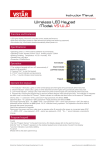 Wireless Keypad Manual