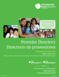 Provider Directory Directorio de proveedores Amerigroup Texas, Inc.