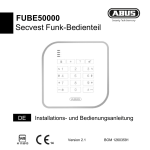 FUBE50000 Secvest Funk-Bedienteil