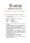 CARRERA DEL SUR 10K 2014 REGLAMENTO OFICIAL DE