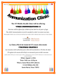 The UT-Mobile Health Clinic will be offering *FREE IMMUNIZATIONS