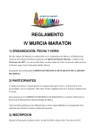 reglamento iv murcia maratón 1) organización, fecha y hora