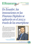 En Ecuador, las innovaciones en las Finanzas Digitales se