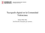 Tacógrafo digital en la Comunidad Valenciana. Salomé Mut