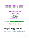 Halloween Lesson - Spanish-4-You