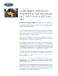 Ford Celebra un Histórico Triunfo en el Tour de Francia de Chris