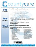 CCHHS CountyCare Fact Sheet