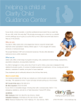helping a child at Clarity Child Guidance Center