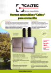 Hornos automáticos “Caltec” para cremación Hornos automáticos