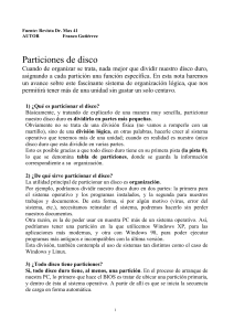 Particiones de disco - Prof. Carolina Quinodóz