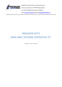 PARAGON NTFS PARA MAC SISTEMA OPERATIVO X™