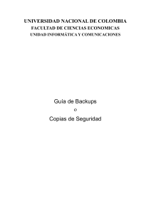Guía de Backups - Facultad de Ciencias Económicas