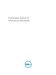 Dell Reseller Option Kit Información importante