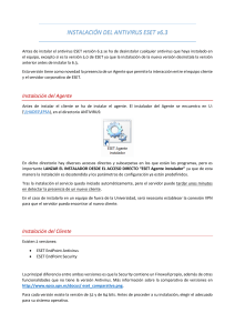 Manual de Instalación del Antivirus ESET NOD32
