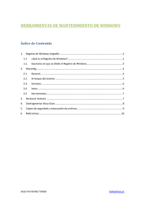 Herramientas de mantenimiento de Windows