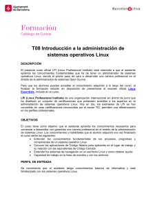 T08 Introducción a la administración de sistemas