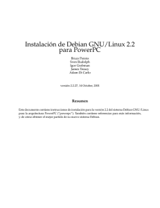 Instalación de Debian GNU/Linux 2.2 para PowerPC