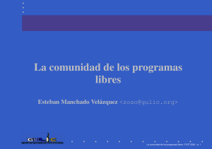 La comunidad de los programas libres