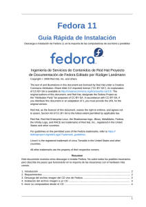 Guía Rápida de Instalación - Descarga e instalación de Fedora 11