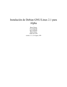Instalación de Debian GNU/Linux 2.1 para Alpha