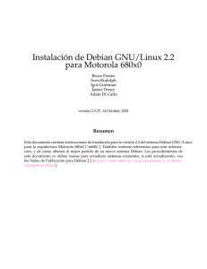 Instalación de Debian GNU/Linux 2.2 para Motorola 680x0