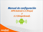 APN Android 2.2 (Froyo) y 2.3 (Gingerbread)
