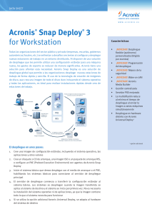Acronis® Snap Deploy® 3 for Workstation