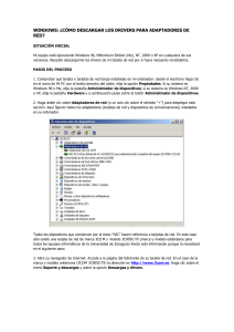 windows: ¿cómo descargar los drivers para adaptadores de red?