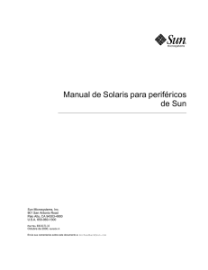 Manual de Solaris para periféricos de Sun