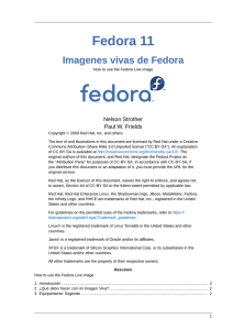 Imagenes vivas de Fedora - How to use the Fedora Live image