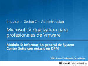 Microsoft Virtualization para profesionales de