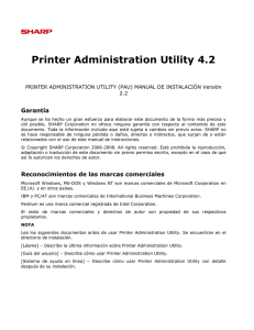 Printer Administration Utility 4.2
