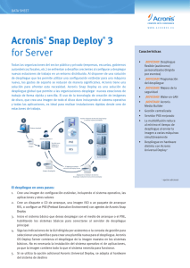 Acronis® Snap Deploy® 3 for Server