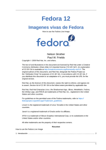 Imagenes vivas de Fedora - How to use the