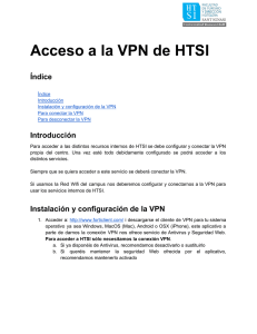 Acceso a la VPN de HTSI