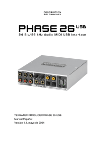 PHASE 26 USB \(Español\)